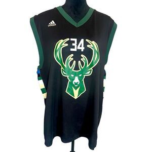 ADIDAS MILWAUKEE‎ BUCKS GIANNIS ANTETOKOUNMPO LIMITED EDITION JERSEY SIZE XL
